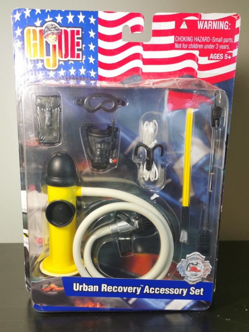 New 2002 Hasbro GI Joe Urban Recovery Search Rescue Fire Team Accessory Set
